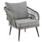 Manhattan Comfort Riviera Rope Wicker 4-Piece 4 Seater Patio Conversation Set with Cushions in Grey OD-CV016-GY - alternate 6